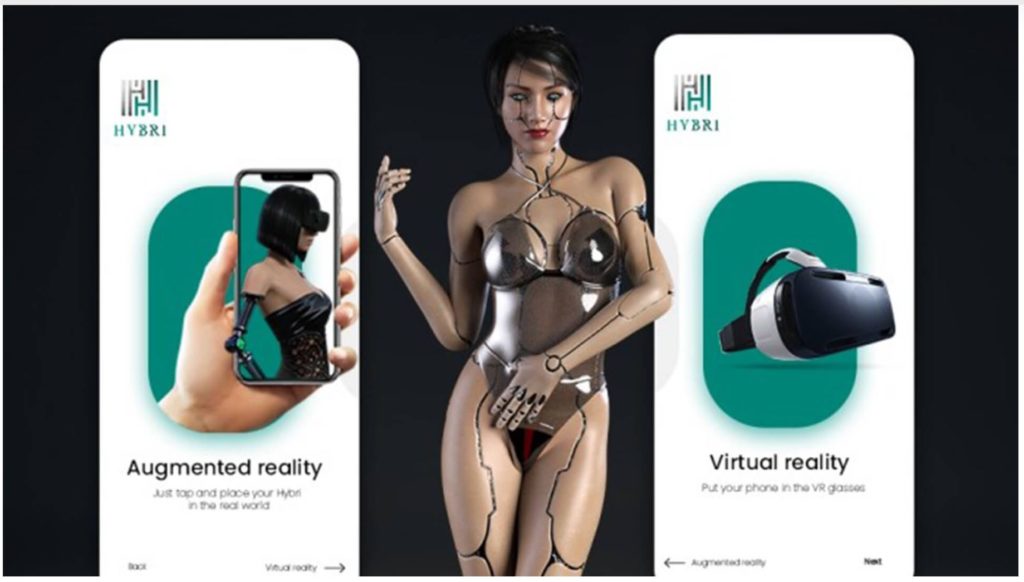 Hybri AR VR virtual girlfriend